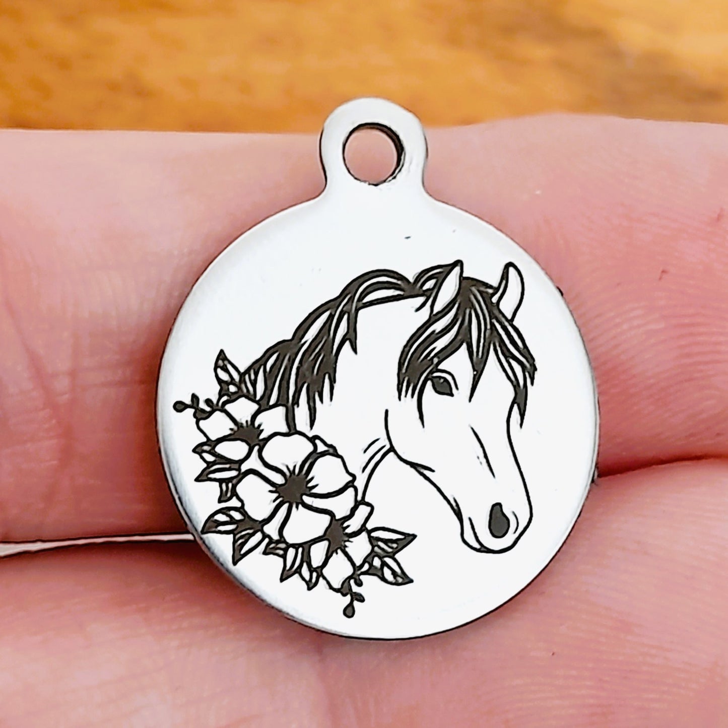 Horse Charms – Bulk Pack Animal Stainless Steel Pendants - Tags