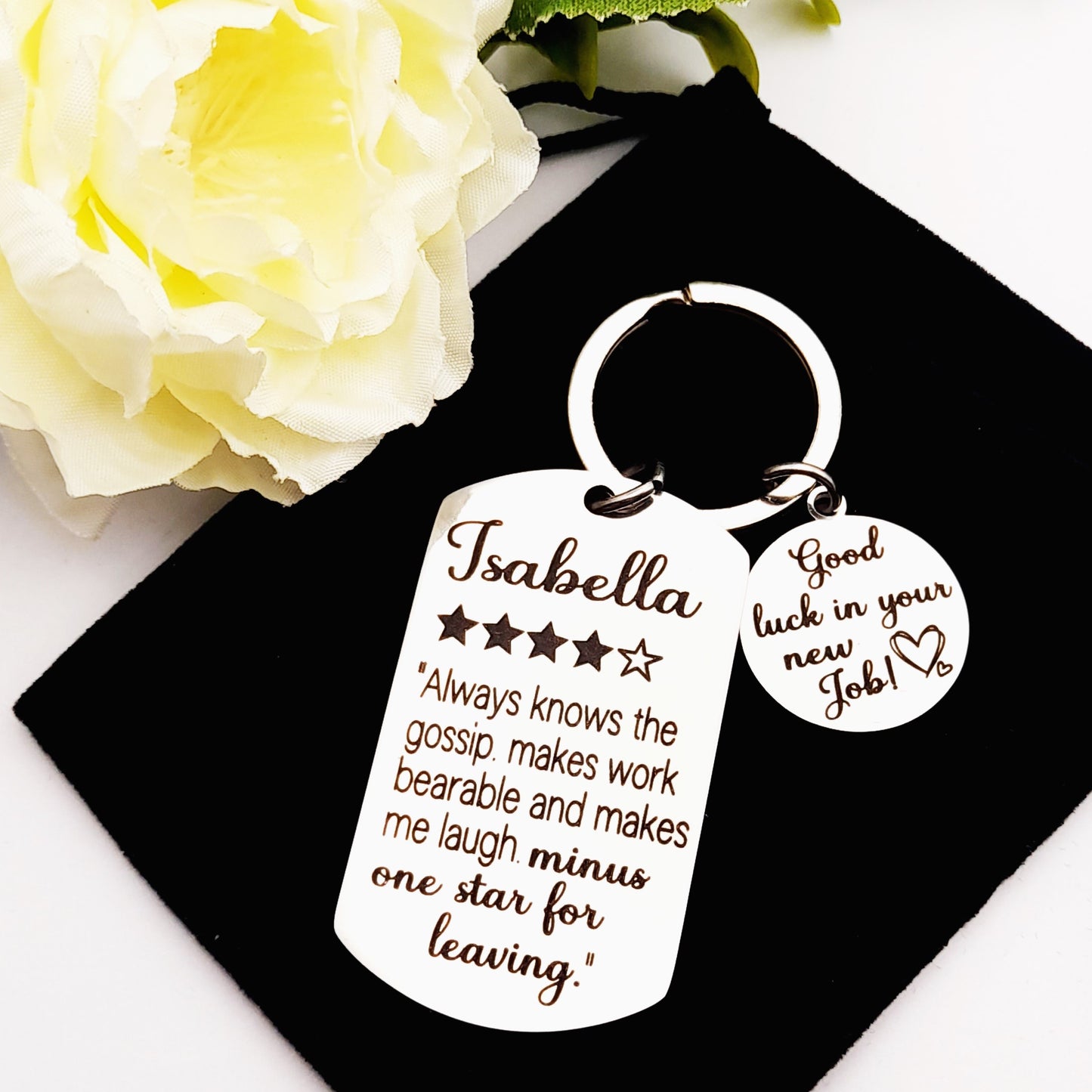 Work Colleague Leaving Gift Keychain – Farewell Keepsake