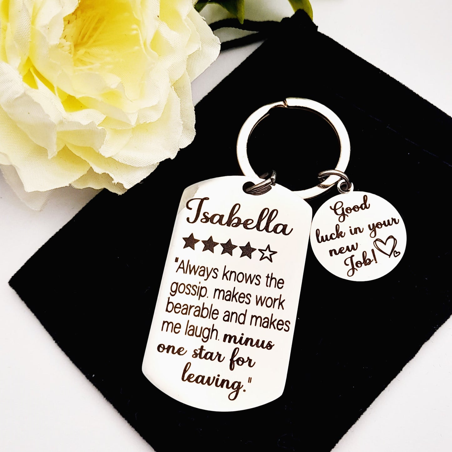 Work Colleague Leaving Gift Keychain – Farewell Keepsake
