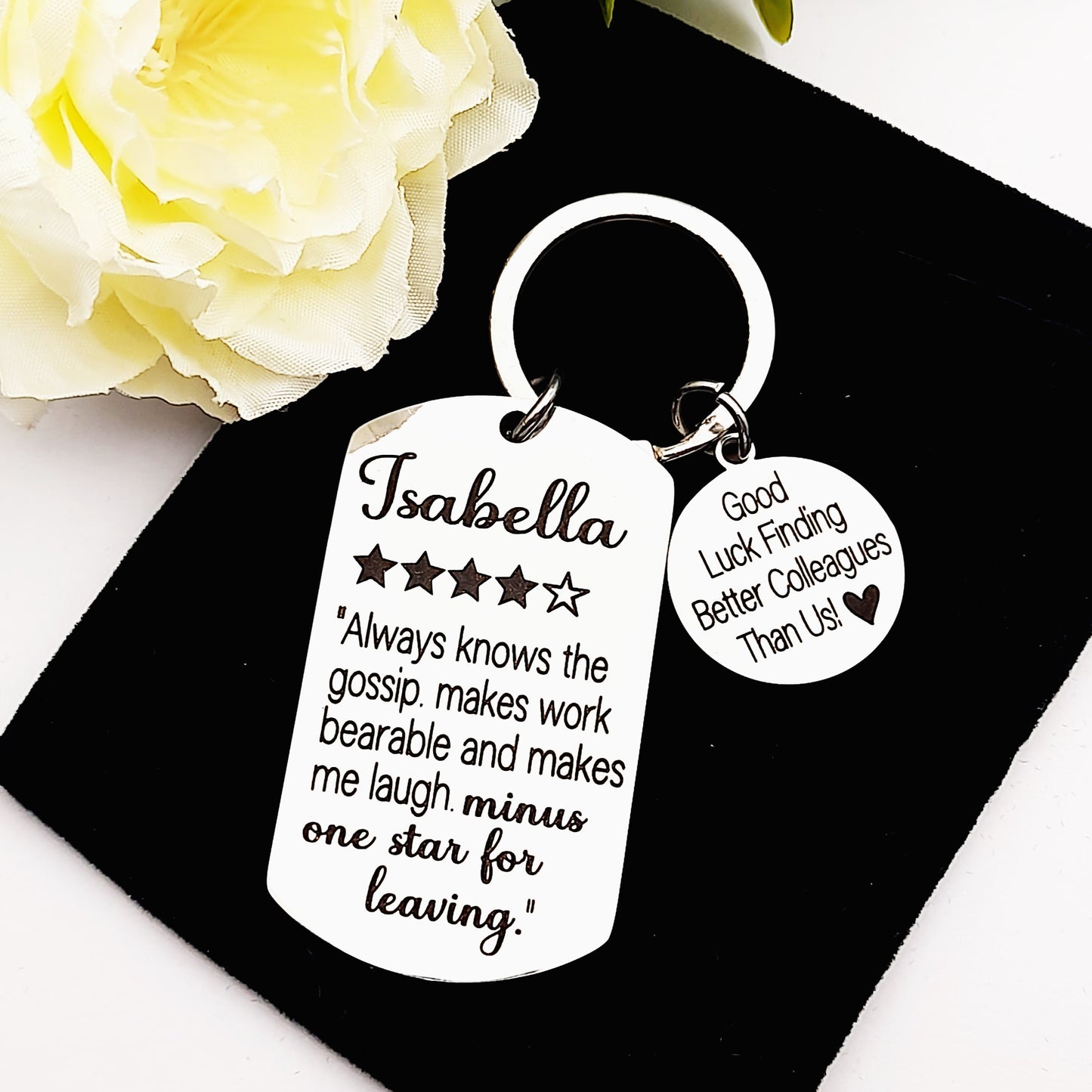 Work Colleague Leaving Gift Keychain – Farewell Keepsake