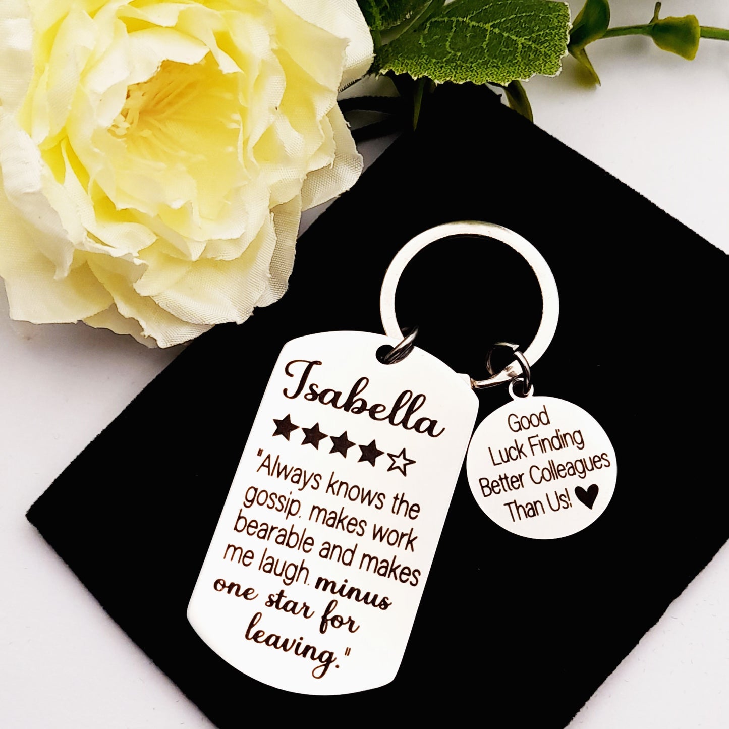 Work Colleague Leaving Gift Keychain – Farewell Keepsake