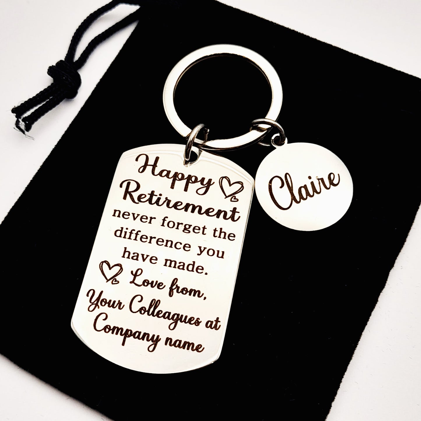 Work Colleague Leaving Gift Keychain – Personalised Farewell Keepsake