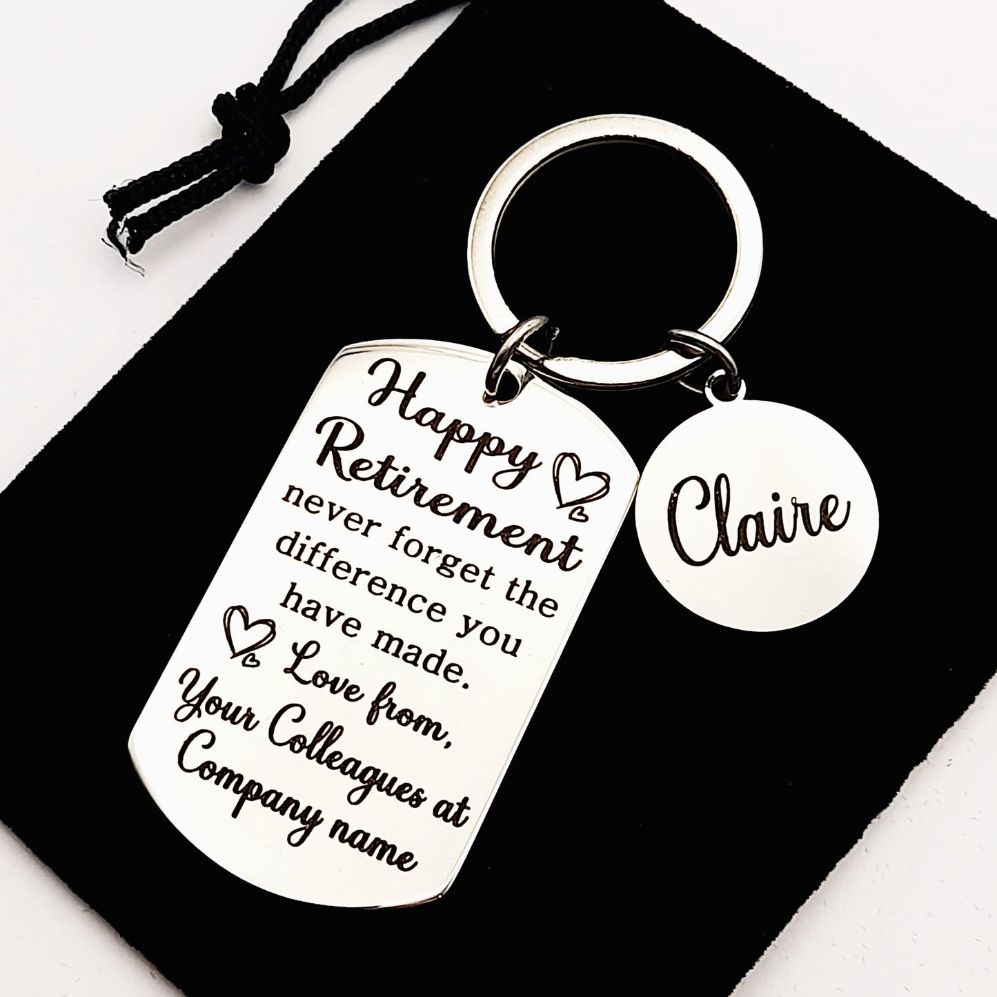Work Colleague Leaving Gift Keychain – Personalised Farewell Keepsake