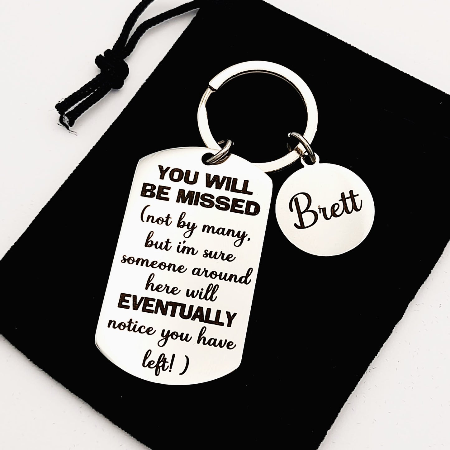 Fun Work Colleague Leaving Gift Keychain – Personalised Farewell Keepsake