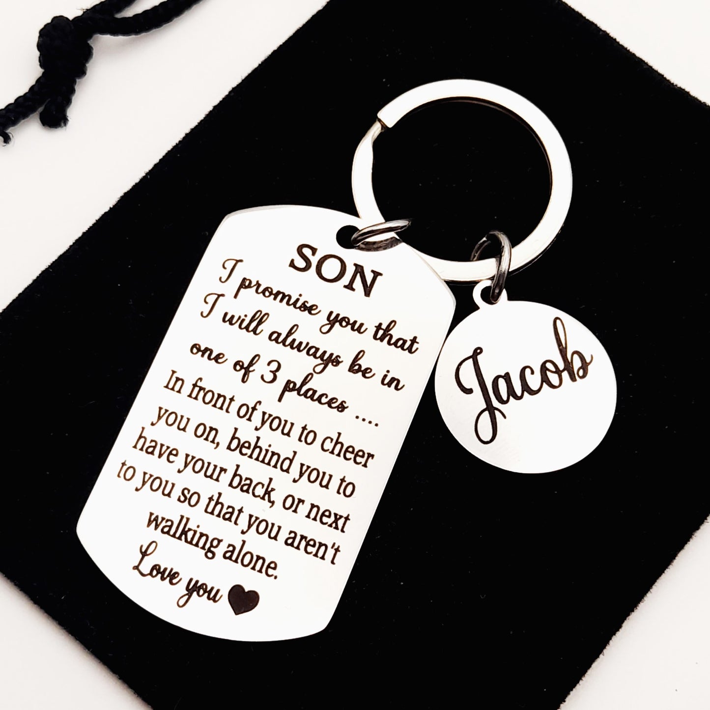 Son Keychain Gift from Parents – Sentimental Keepsake for Birthday or Christmas
