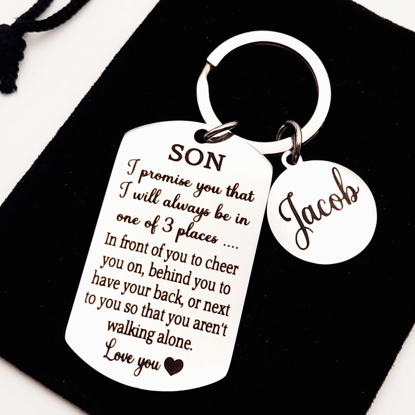 Son Keychain Gift from Parents – Sentimental Keepsake for Birthday or Christmas