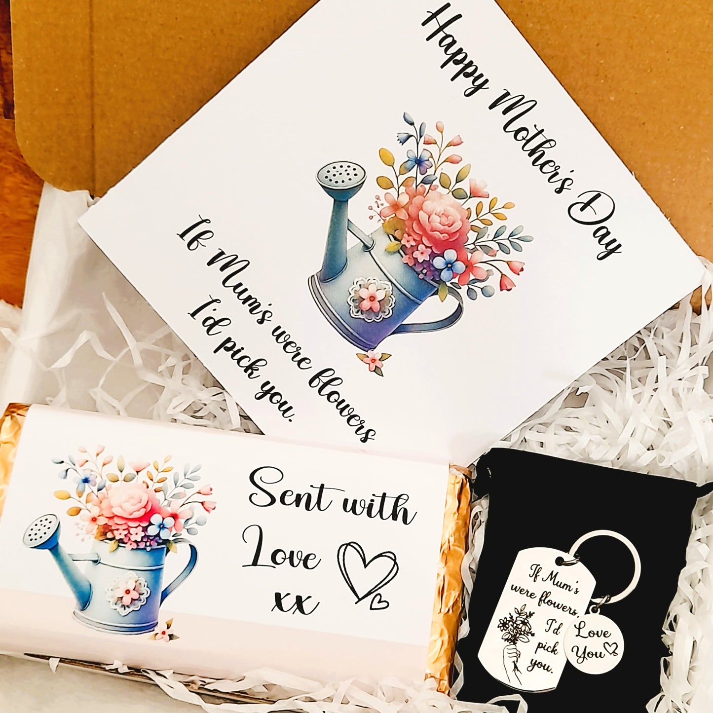 Mother's Day Mum Gift Box – Card, Keychain and Chocolate
