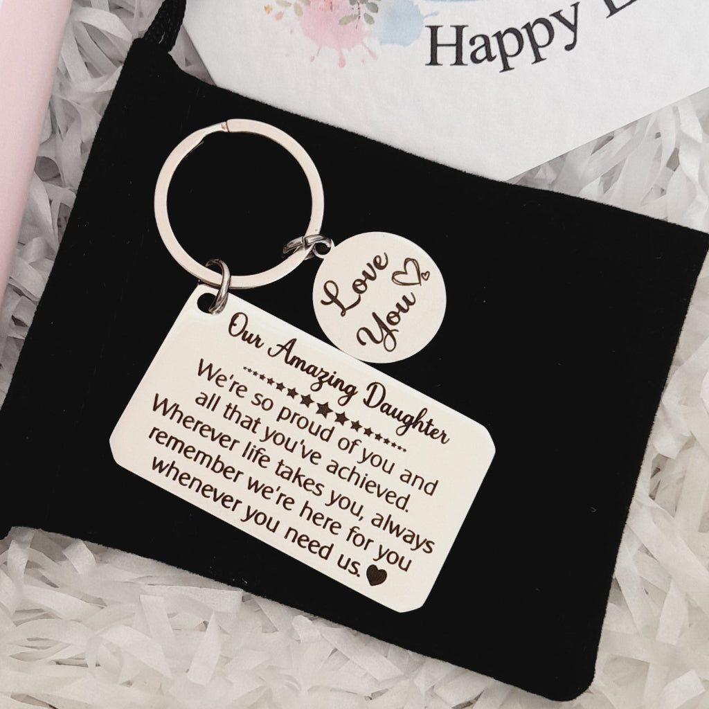Daughter Easter Egg design Gift Box – Card, Keychain and Chocolate