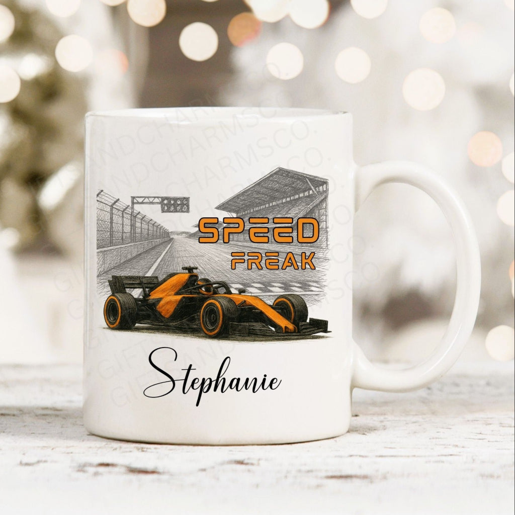 Personalised F1 Speed Freak Mug