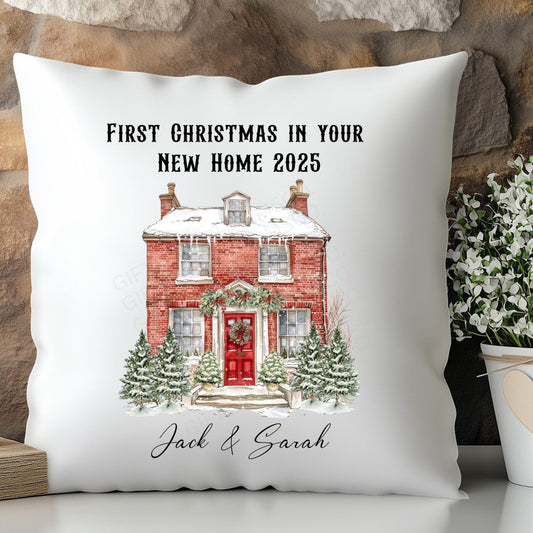 First Christmas In Your New Home 2025 , House Warming Gift  - Cushion