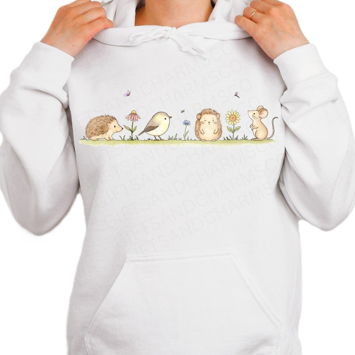 Woodland Animals Hoodie – Cute Spring Forest Friends Sweatshirt