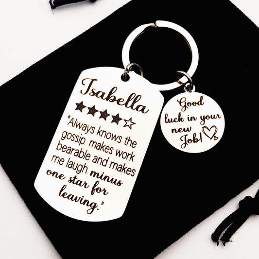 Work Colleague Leaving Gift Keychain – Farewell Keepsake