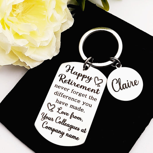 Work Colleague Leaving Gift Keychain – Personalised Farewell Keepsake