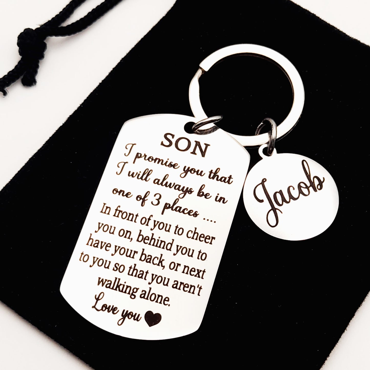 Son Keychain Gift from Parents – Sentimental Keepsake for Birthday or Christmas