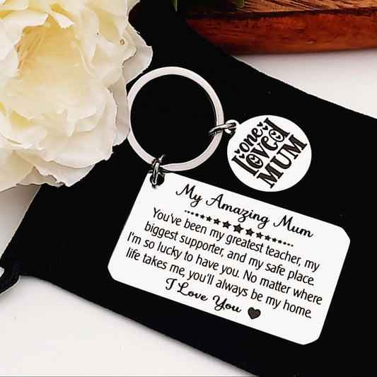 One Loved Mum Keychain - Birthday or Mothers Day Gift