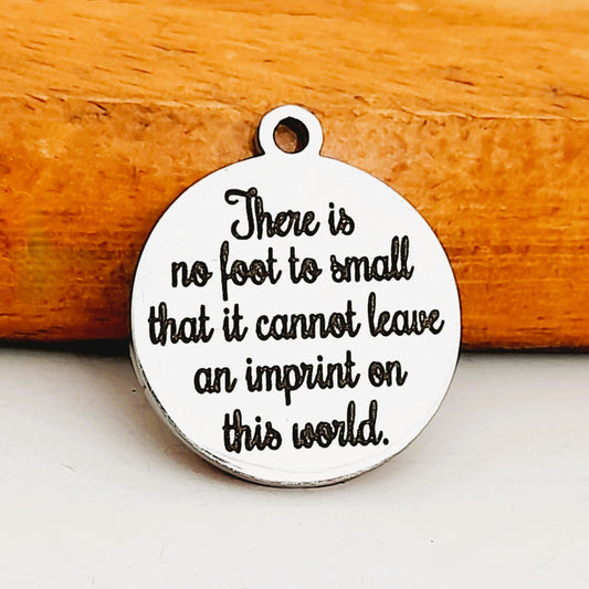 Imprint On This World Charms, Bulk Packs, Stainless Steel Gold and Silver Colour Pendants - Tags