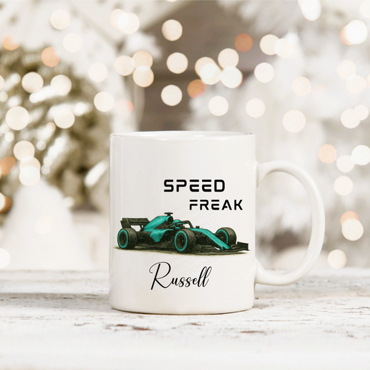 Personalised F1 Speed Freak Mug