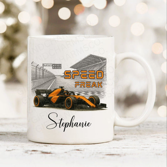 Personalised F1 Speed Freak Mug