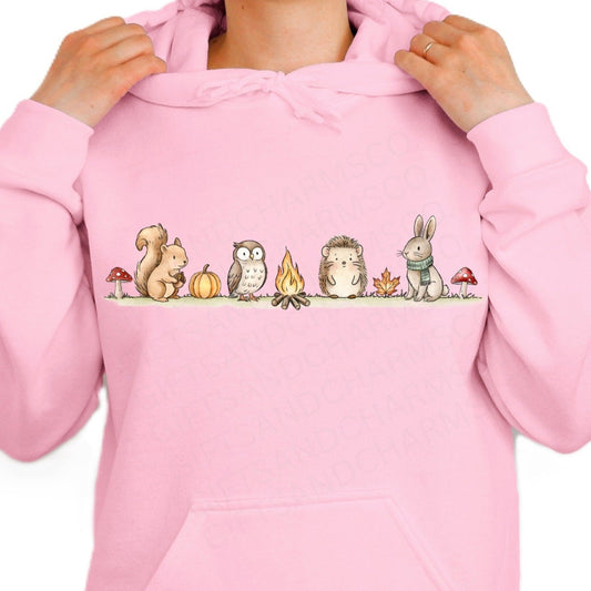 Woodland Animals Hoodie – Cute Spring Forest Friends Sweatshirt