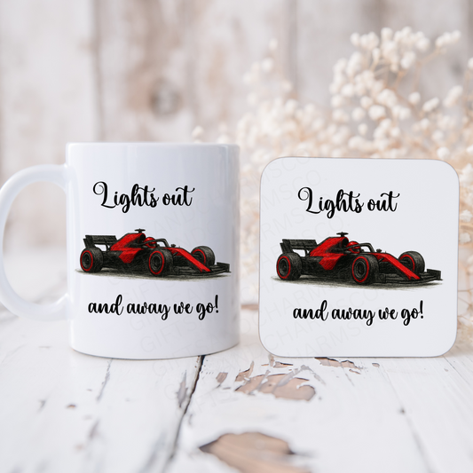 Personalised F1 Lights Out Mug