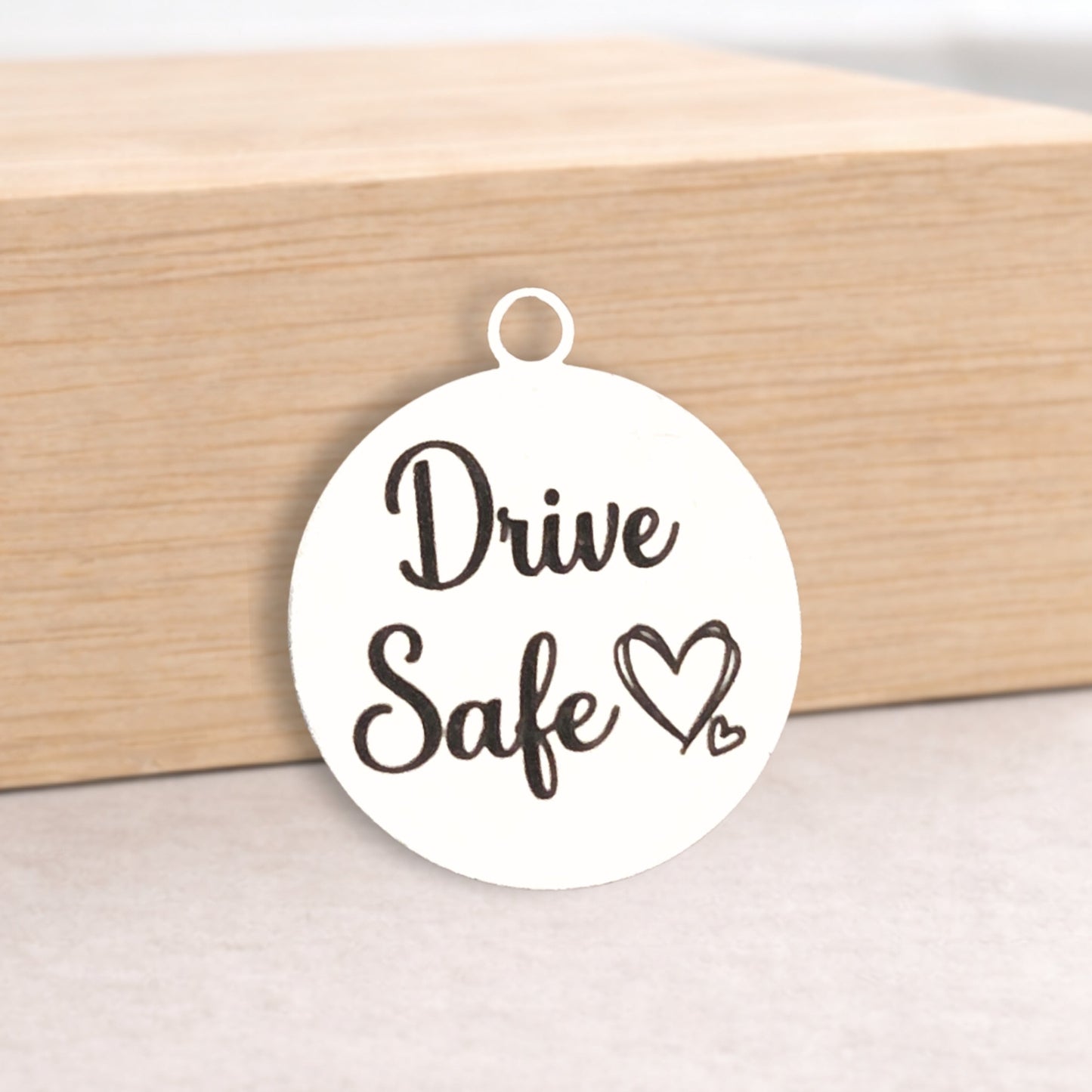 Drive Safe Charms – Bulk Pack Stainless Steel Pendants - Tags