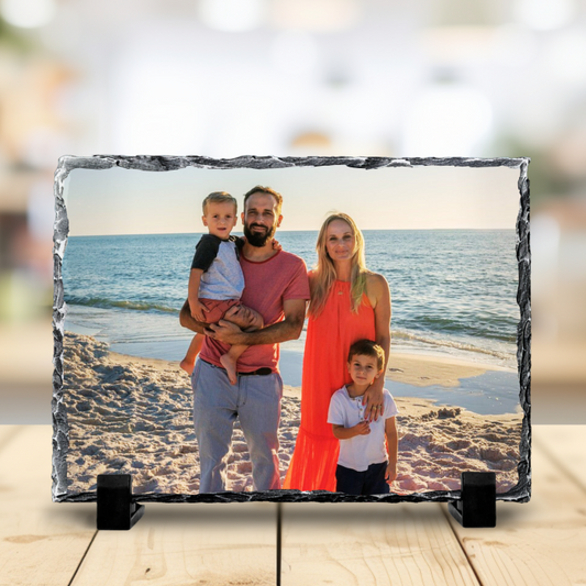 Personalised Photo Rock Slate – Add Your Own Photo – Unique Gift Idea