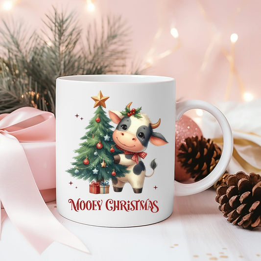 Mooey Christmas Cow Mug