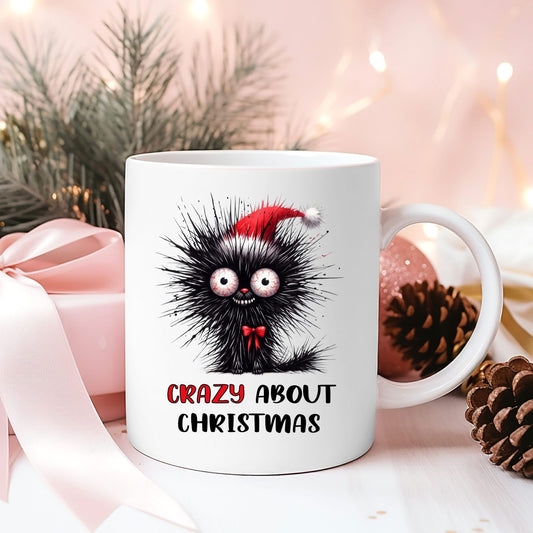 Crazy About Christmas Cat Mug – Perfect Gift for Cat lovers