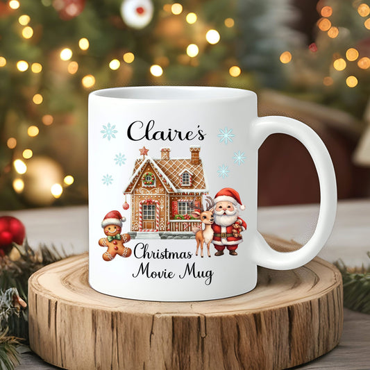 Christmas Movie Watching Mug – Personalised Gift for Film Lovers